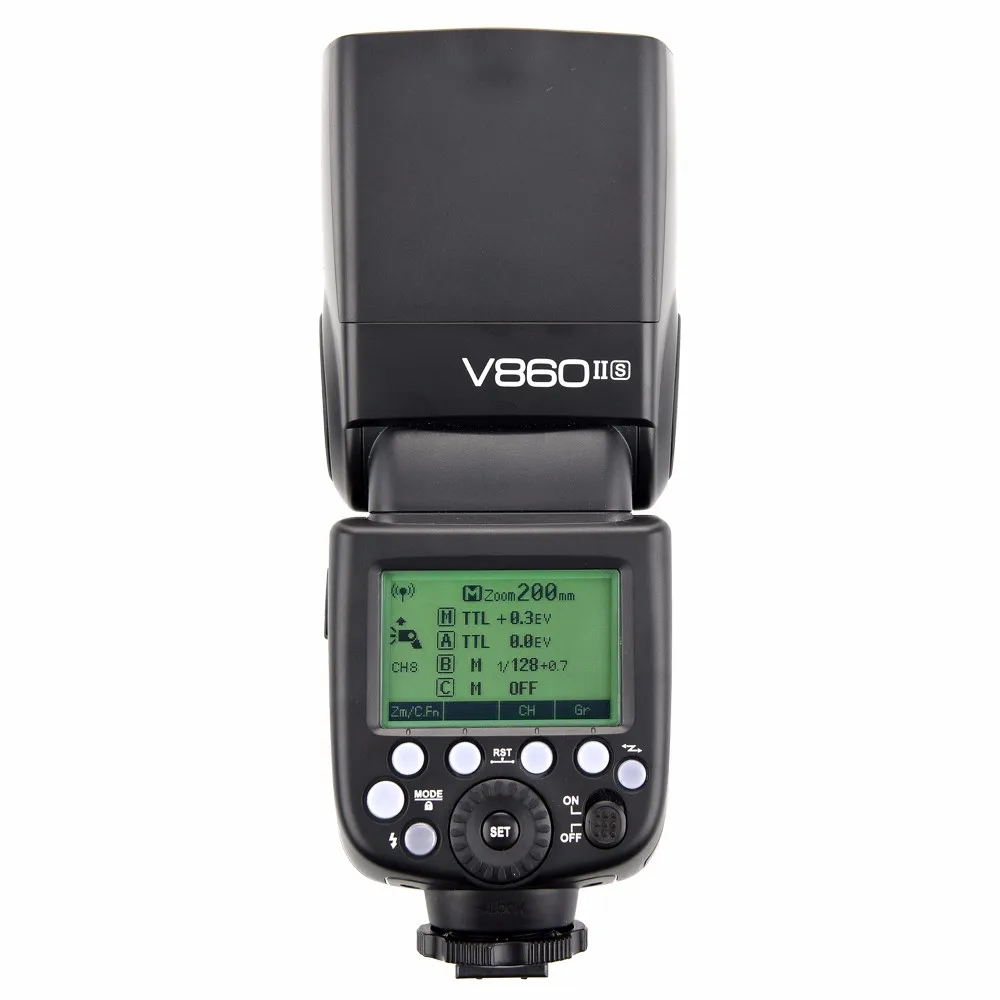 Godox Ving V860II V860II-C/N/S/F/O E-TTL HSS 1/8000 Speedlite вспышка для Canon Nikon sony DSLR без VB-18 батареи