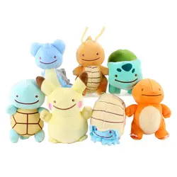 7 стильные горячие игрушки Omastar & Lapras & Dragonite & Pikachu & Squirtle & Bulbasaur & Charmander 14 см-16 см