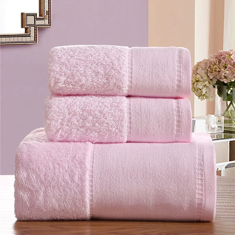 ROMORUS/ хлопковое однотонное полотенце, комплект из 3 предметов, хлопковое банное полотенце для взрослых, высокое качество, пляжные полотенца для отеля de banho