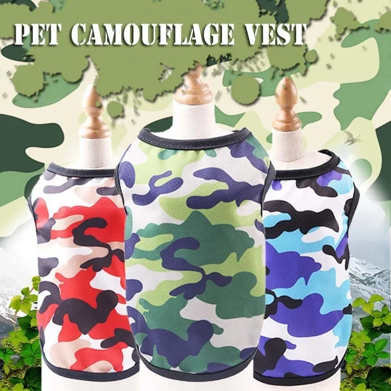 

Camouflage Dog Shirt Cheap Dog Clothes For Small Dogs Summer Chihuahua Tshirt Cartoon Puppy Vest Yorkshire Terrier Pet Clothes