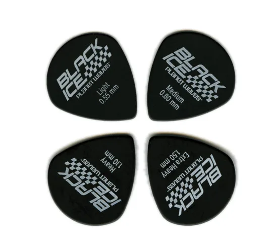 D'Addario Planet Waves Duralin Black Ice Guitar pick, джазовая форма, 1/pick