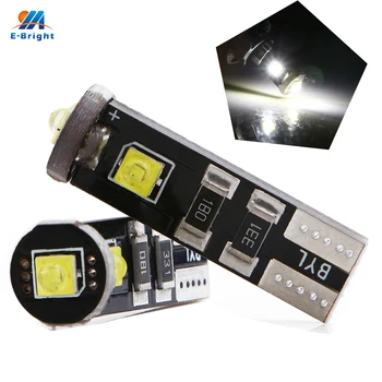 

YM E-Bright 2 PCS T10 3 SMD Canbus NO Error 194 168 W5W 12V DC Car LED Lights Auto Bulbs White Car Door Lamps 540Lm Interior