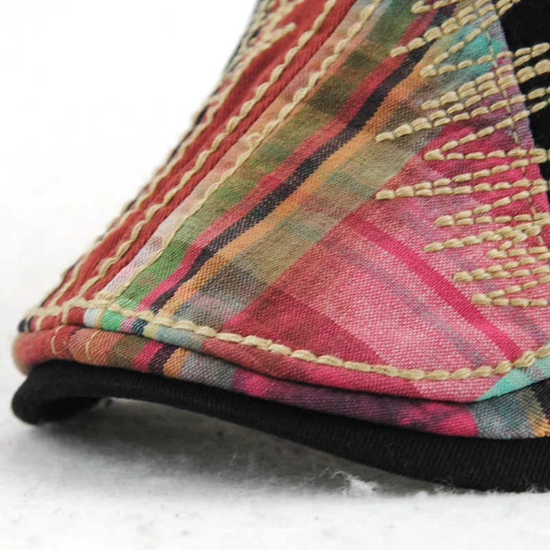 men's french beret female french berets plaid cap adjustable casual retro beret duckbill hat women men newsboy bone casquette flat peaked gorras barrette hat mens