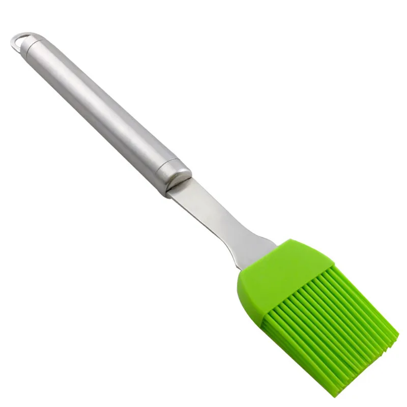New Stainless steel handle Silicone Pastry Brush Baking BBQ Cake Pastry Oil Cream Cooking Basting Tools Kitchen Accessories 04