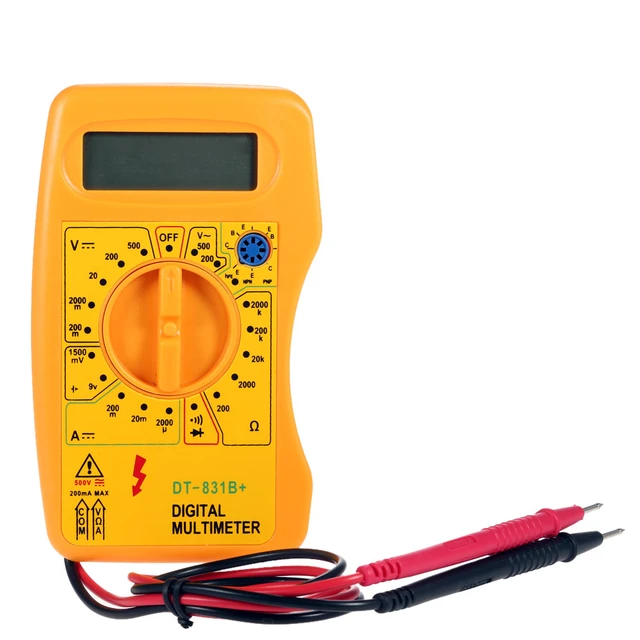 Multimètre analogique convivial voltmètre ampmètre ohmmètre testeur de  batte