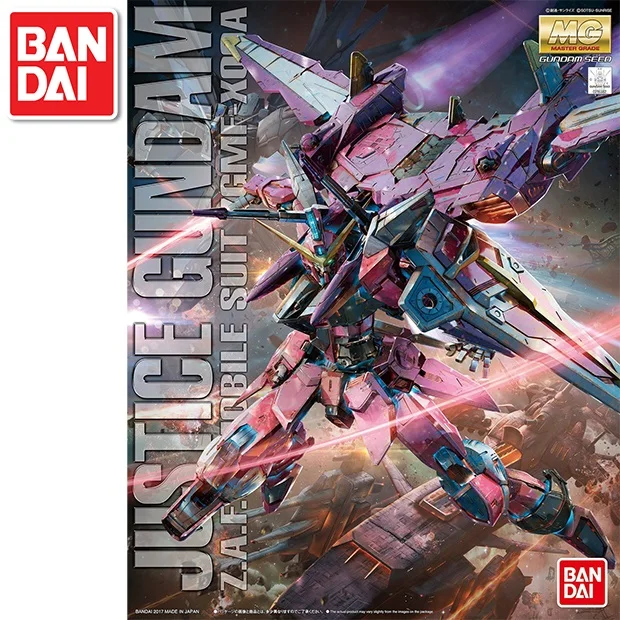 Japaness BANDAI Гандам MG 1/100 модель Гандам семя Дестини JUSTICE мобильный костюм детские игрушки с держателем