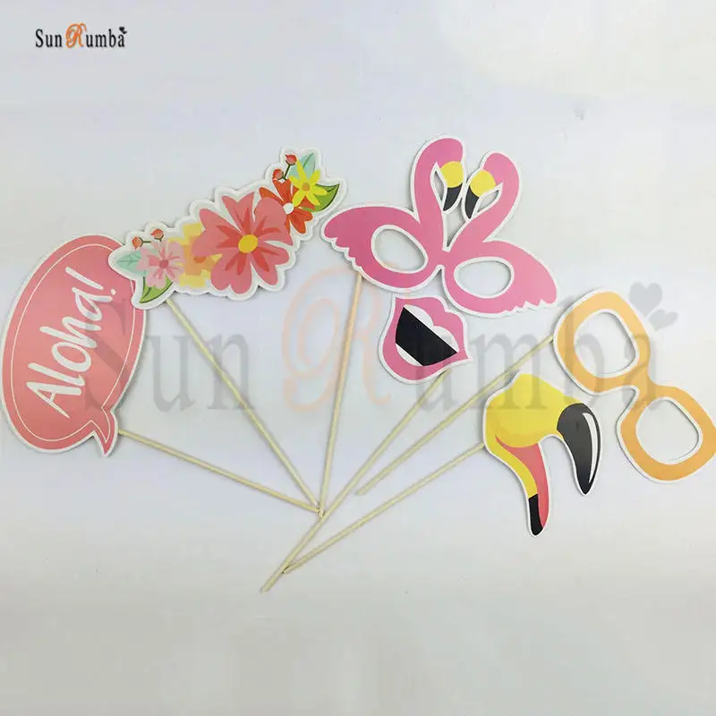 Hawaiian Flamingo Party Photo Booth MUW-205-01