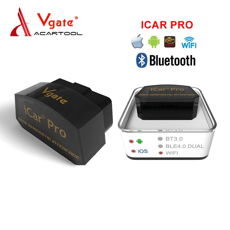 

ELM327 V2.1 Vgate iCar Pro Wifi/Bluetooth 4.0/3.0 Code Reader For Android/iOS OBD2 Scanner ELM 327 Car Diagnostic Scan Tool