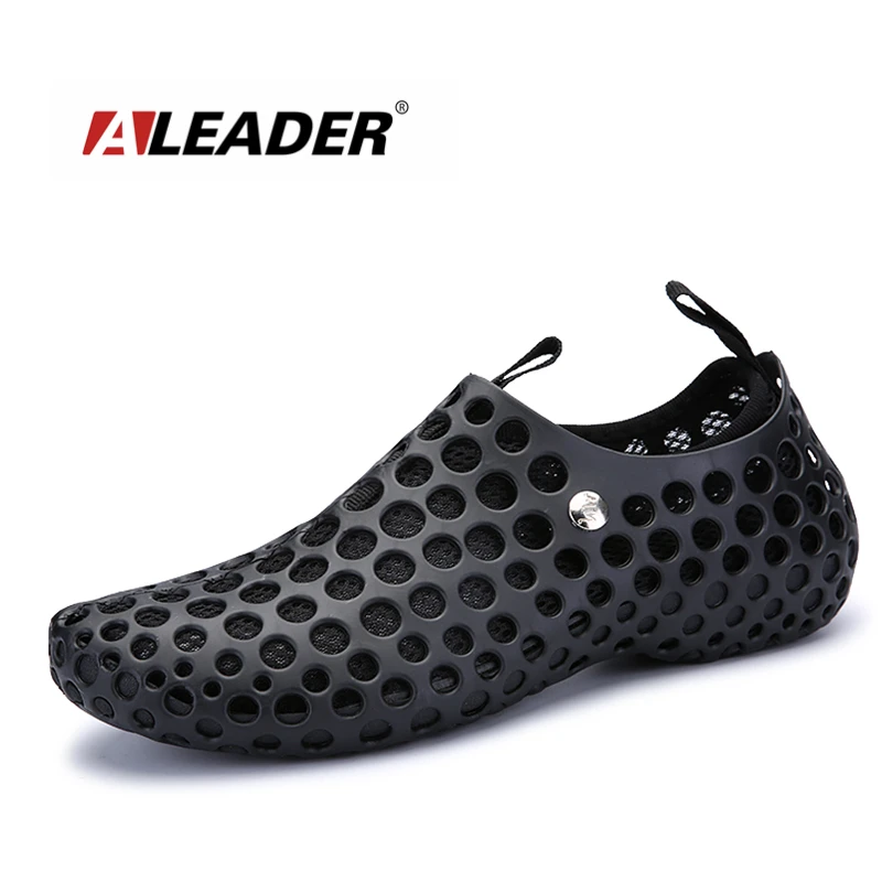 aleader men's mesh slip on water shoes