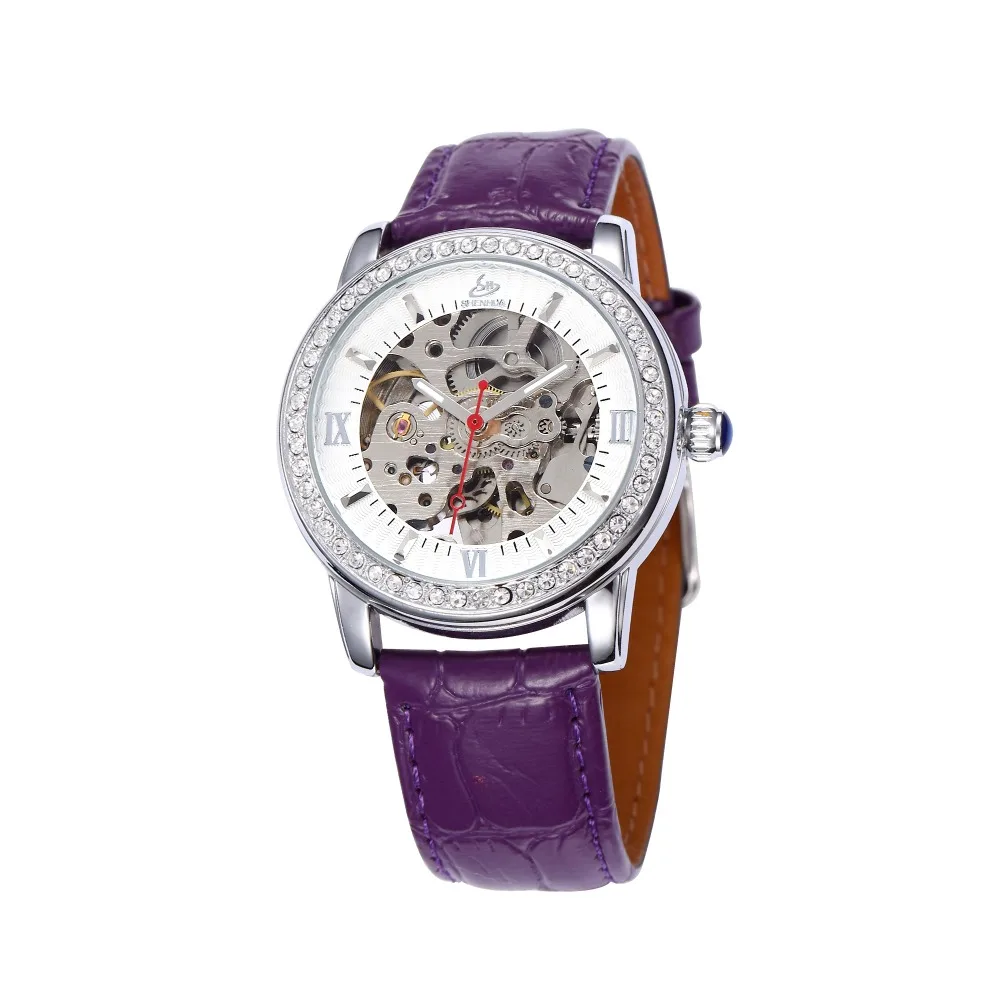 SHENHUA SH механические часы для женщин известный бренд стимпанк Скелет автоматические самоветер часы со стразами часы женские наручные