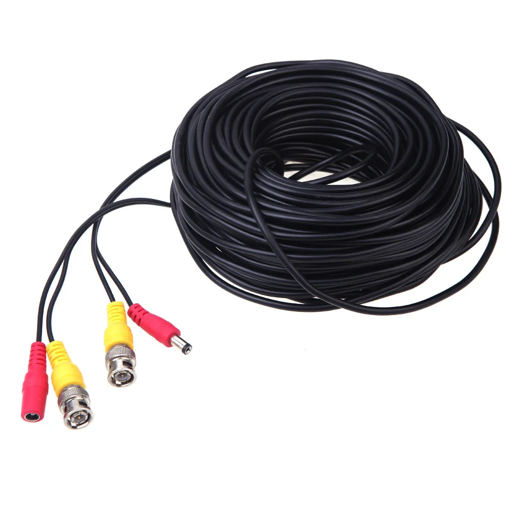 BNC Video &DC Power Cable 32ft 10m for Analog AHD CCTV Surveillance
