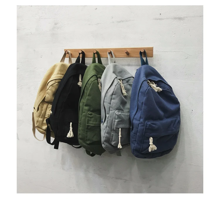 Menghuo Vintage Canvas Women Backpack Fashion Travel Backpack for Teenager Girls Student School Bag Casual Rucksack Female 2019_33_21