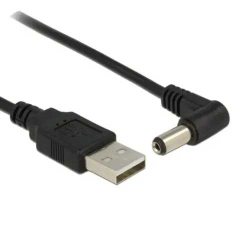

CYDZ USB 2.0 A Type Male to Right Angled 5V Power Plug Barrel Connector Charge Cable