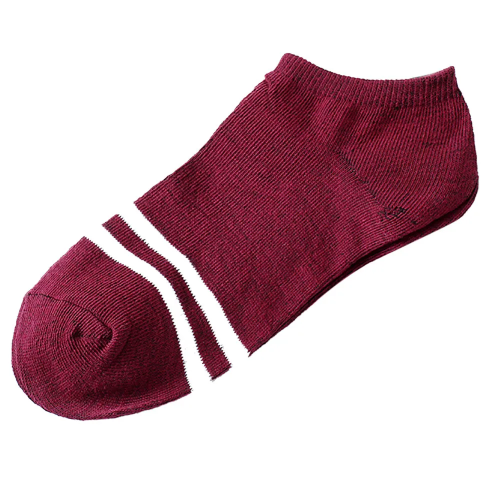 

1Pair Set Color pattern Elastic Breathable Sock Unisex Comfortable Stripe Polyester Sock Slippers Short Ankle Sock Cotton Sock