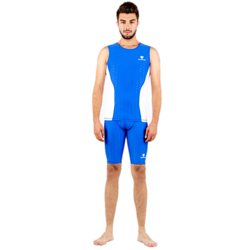 HXBY Men Two Pieces Swimming Suit Male Sport Swimming Two Pieces Suit