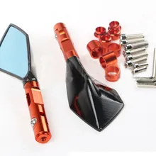 Пара алюминиевых зеркал с ЧПУ Золотое зеркало заднего вида