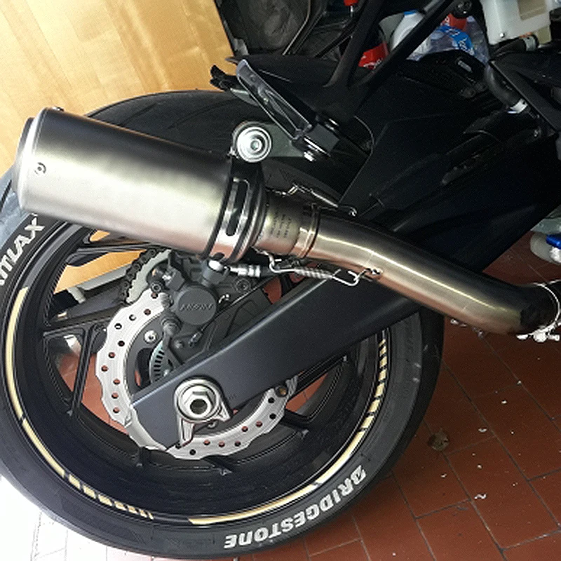 ZS Racing для Ducati Scrambler 51 мм глушитель из нержавеющей стали выхлопная труба среднего