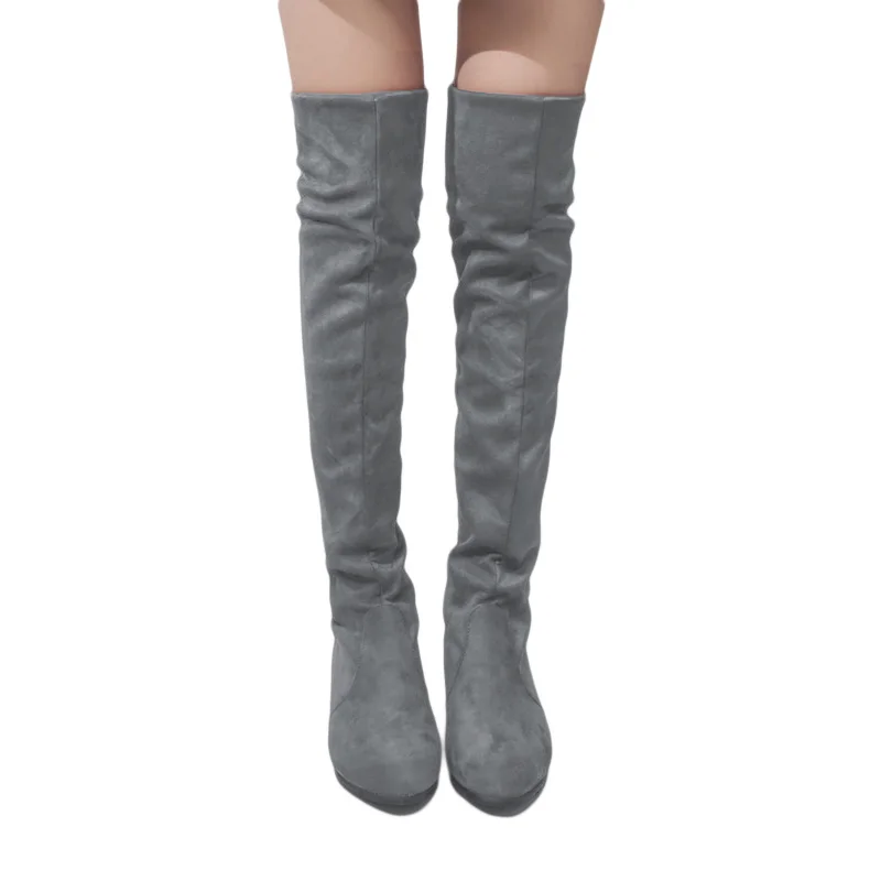 

Woman's High Boots Shoes Fashion Women Over The Knee High Boots Autumn Winter Bota Feminina Thigh High Boots