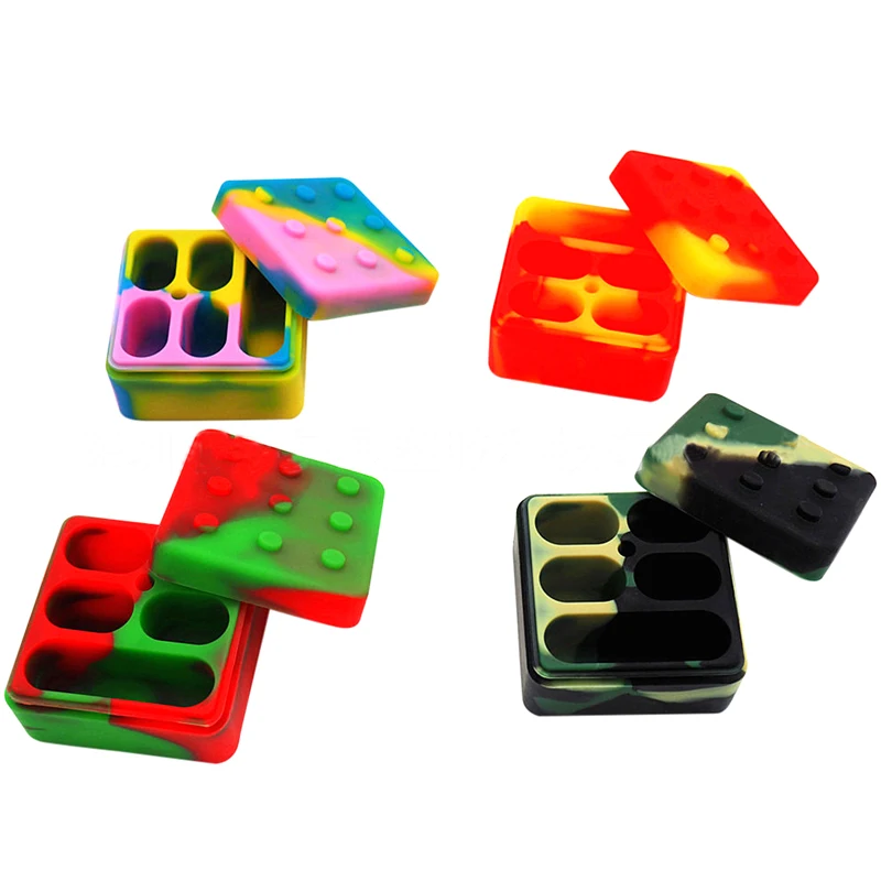

1pc Non-stick Silicone Containers 4in1 For Wax Silicone Oil Container FDA Food Grade Silicone Dab Wax 26ml Container Jars