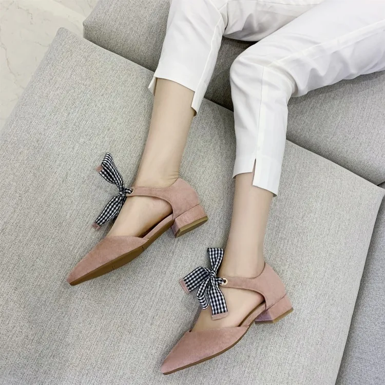 

Big Size11 12 ladies high heels women shoes woman pumps Fashionable small fresh low-heeled sandals Report