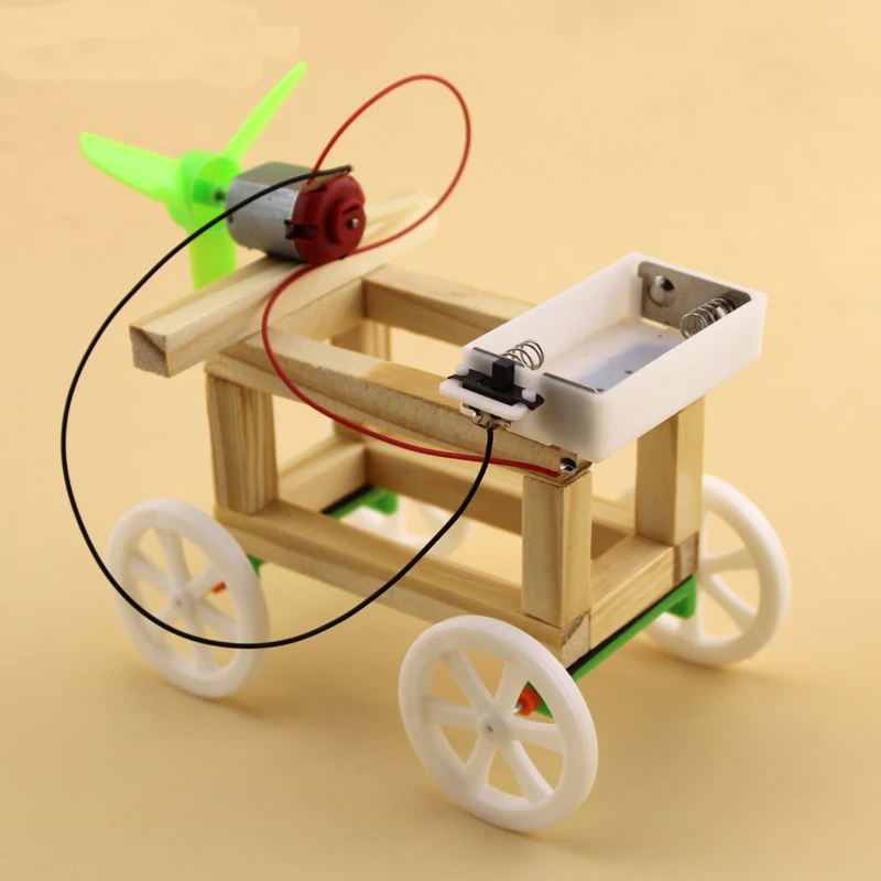 DIY Assemble Module Wind Up Toys Wind Powered Wind up Toy Car