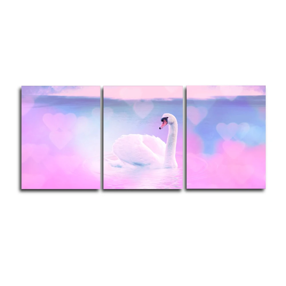 

Swan Animal Posters and Prints Abstract Classic Paint On Canvas Painting For Living Room Home Decor Wall Artwork Frameless