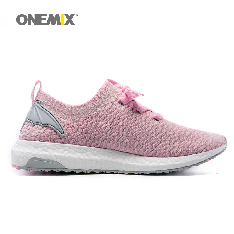 ONEMIX женская обувь для бега для женщин спортивные кроссовки розовый Zapatillas Спорт Путешествия Бег Открытый Прогулки Кроссовки