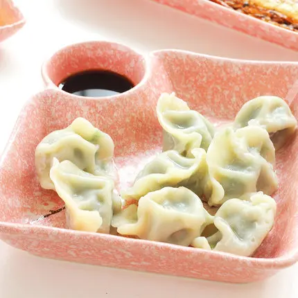 

Japan style underglaze Color snowflake Ceramic Tableware Vinegar Dish dumplings dish Fish Plate Home Fish Dish Soy Saucer Dish