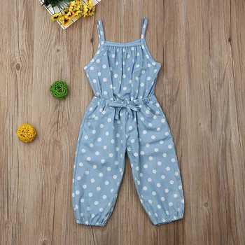 

Pudcoco Summer Toddler Baby Girl Clothes Polka Dot Print Sling Romper Jumpsuit One-Piece Outfit Sunsuit Playsuit Clothes Summer