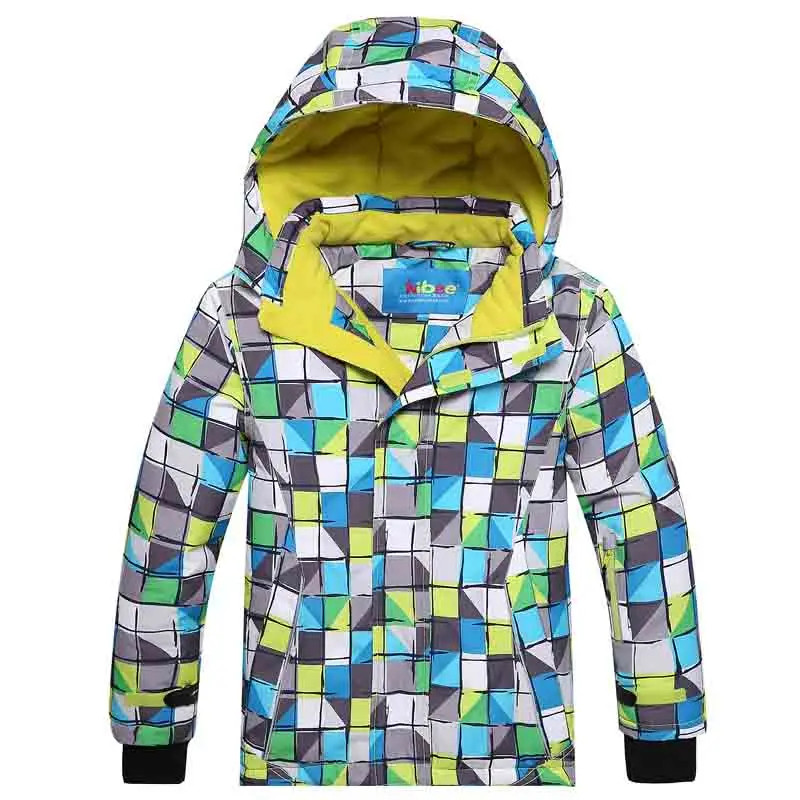 Детская зимняя Лыжная куртка с детектором; куртки для сноуборда для мальчиков; водонепроницаемая ветрозащитная зимняя куртка; теплое дышащее пальто для улицы - Цвет: PH8017