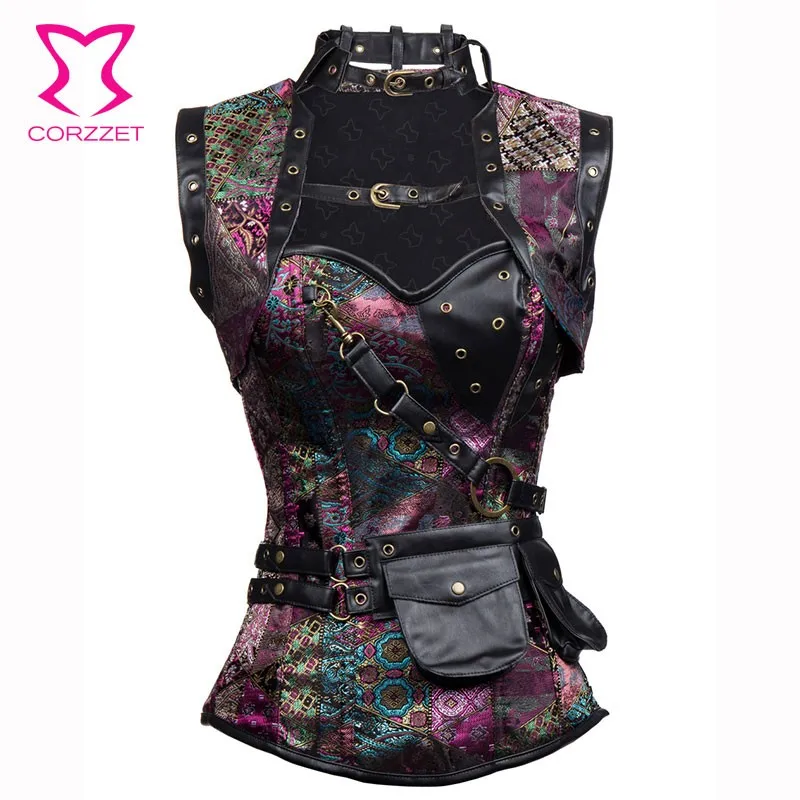 

Purple Corpetes E Espartilhos Sexy Corsets And Bustiers Gothic Corset Steampunk Clothing Women Plus Size Burlesque Costumes 6XL