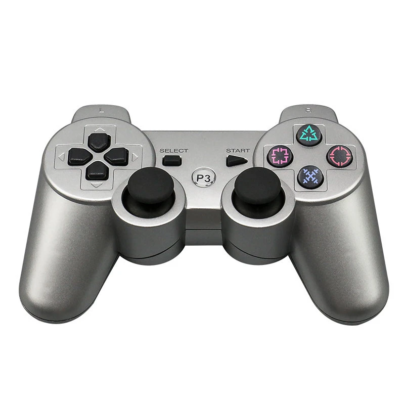 Для sony playstation 3 PS3 беспроводной игровой контроллер Bluetooth для PS3 Джойстик пульт дистанционного управления для sony PS3 игровой контроллер - Цвет: Серебристый