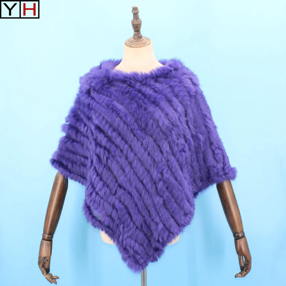 poncho rabbit fur