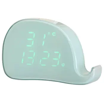 

Desk Clock Led Whale Creative Alarm Clock Voice-Control Night Light Digital Kids Clocks Table Clocks Multi Function