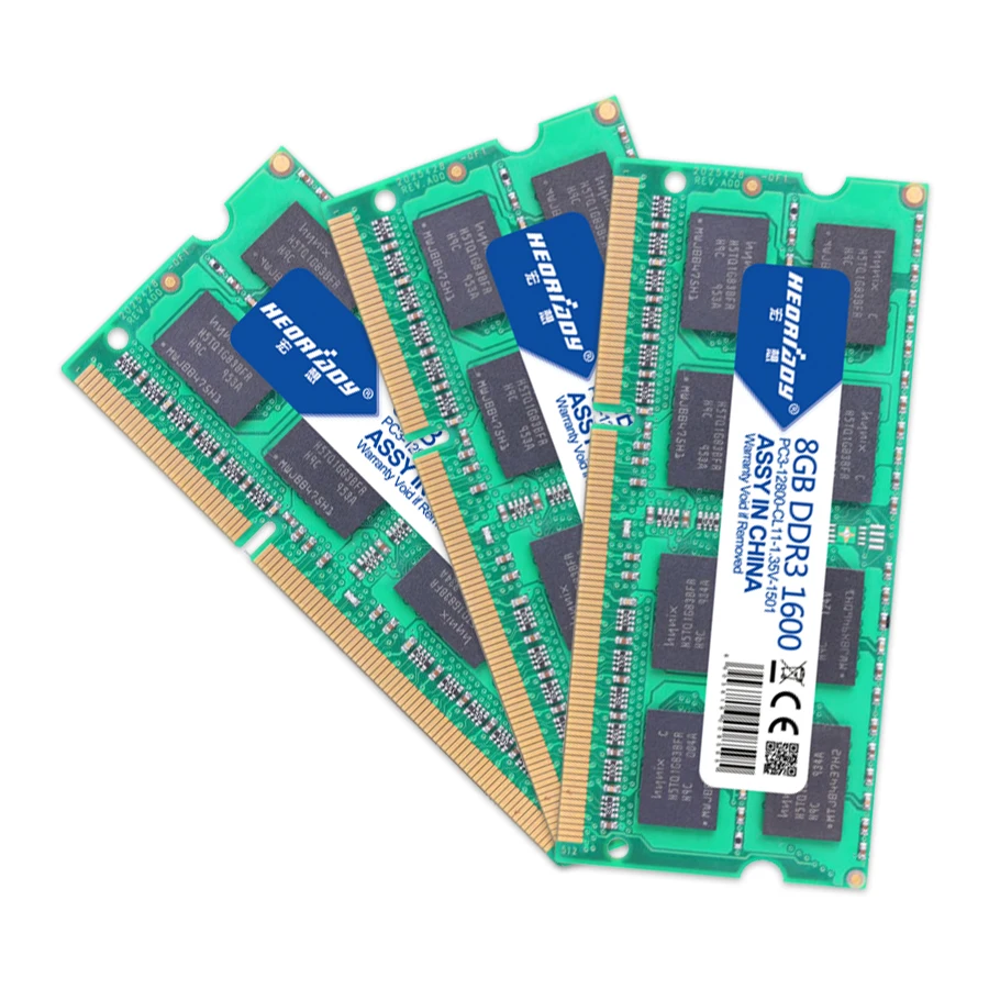 Ноутбук heoriady sodimm ddr3 8 Гб 1600 МГц 1 35 в ОЗУ совместимый ноутбук 1333 4 ГБ ГБ|Оперативная
