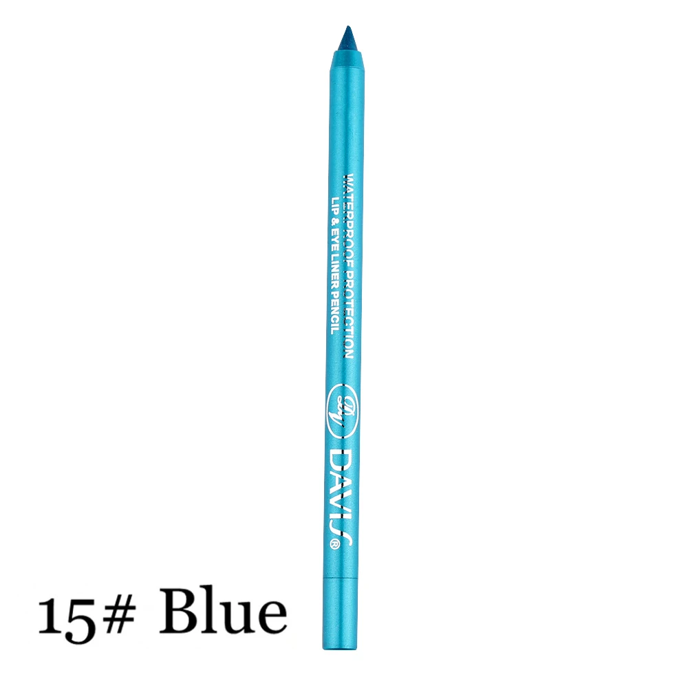 1PC Long-lasting Waterproof Eye Liner Pencil Pigment Waterproof White Color Eyeliner Makeup Makeup Tools Hot Sale - Цвет: Blue