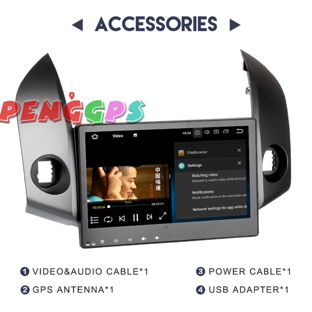 Gps Navi Авто Радио стерео для Toyota RAV4 2009 2010 2011 2012 Previa RAV 4 Android 8 0 7 1 без DVD плеер