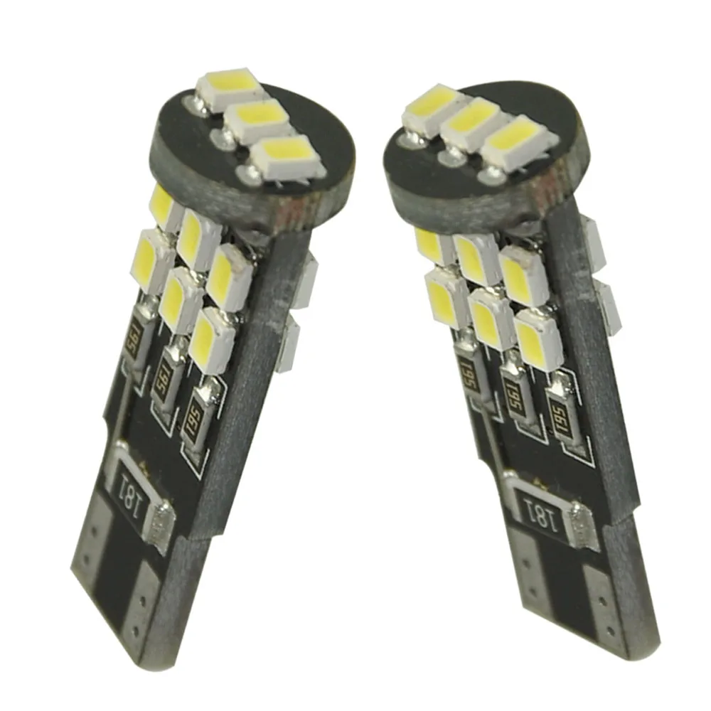 

2PCS Canbus T10 15SMD 3020 Whtie Error Free LED Clearance light Map lights Interior Bulb 168 194 501 W5W