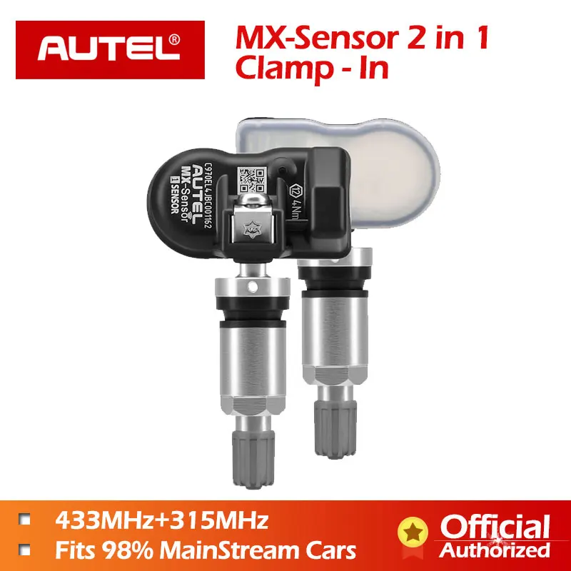 

Autel MX-Sensor 433 315 2 in1 MX Sensor Universal Tire Pressure Programming Clamp In Autel TPMS PAD TS601 TS401 TPMS Tool