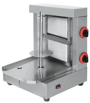 

Best quality stainless steel gas bbq shawarma grill, gas infrared rotary bbq machine, LPG/NG barbecue kebab machine