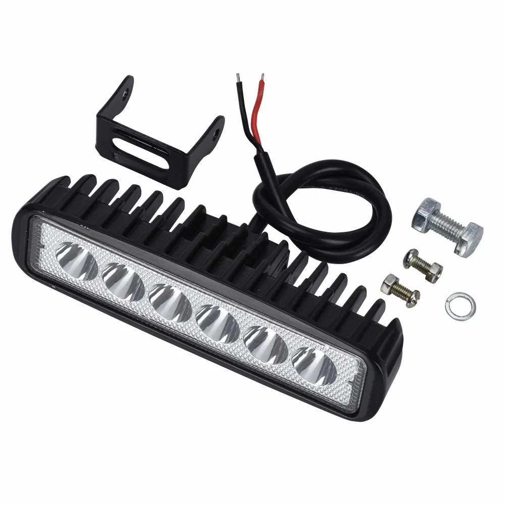 

1Pcs 5.7 Inch 18W LED Work Light Bar for 12V 24V Car Tractor Truck 4x4 SUV ATV Off Road Vehicle