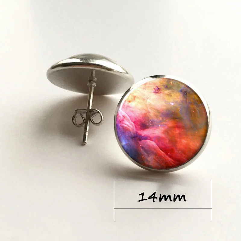 

Cosmos earring, Stars Galaxy earring glass Photo Orion Jewelry earring