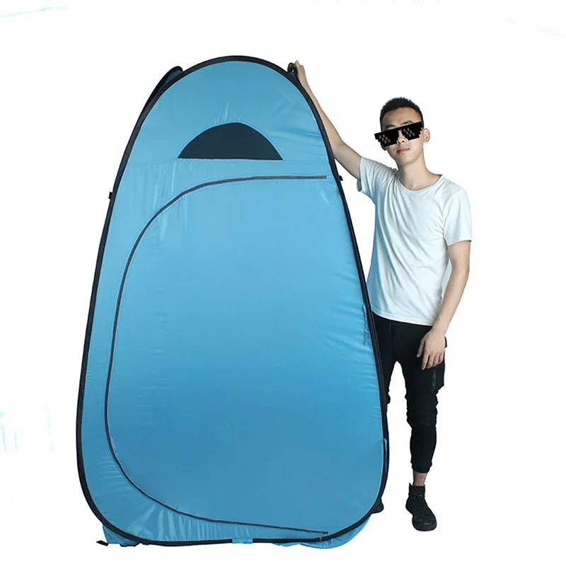 USA Shipping Single mobile toilet single bath simple travel swimming shower locker automatic dressing tent