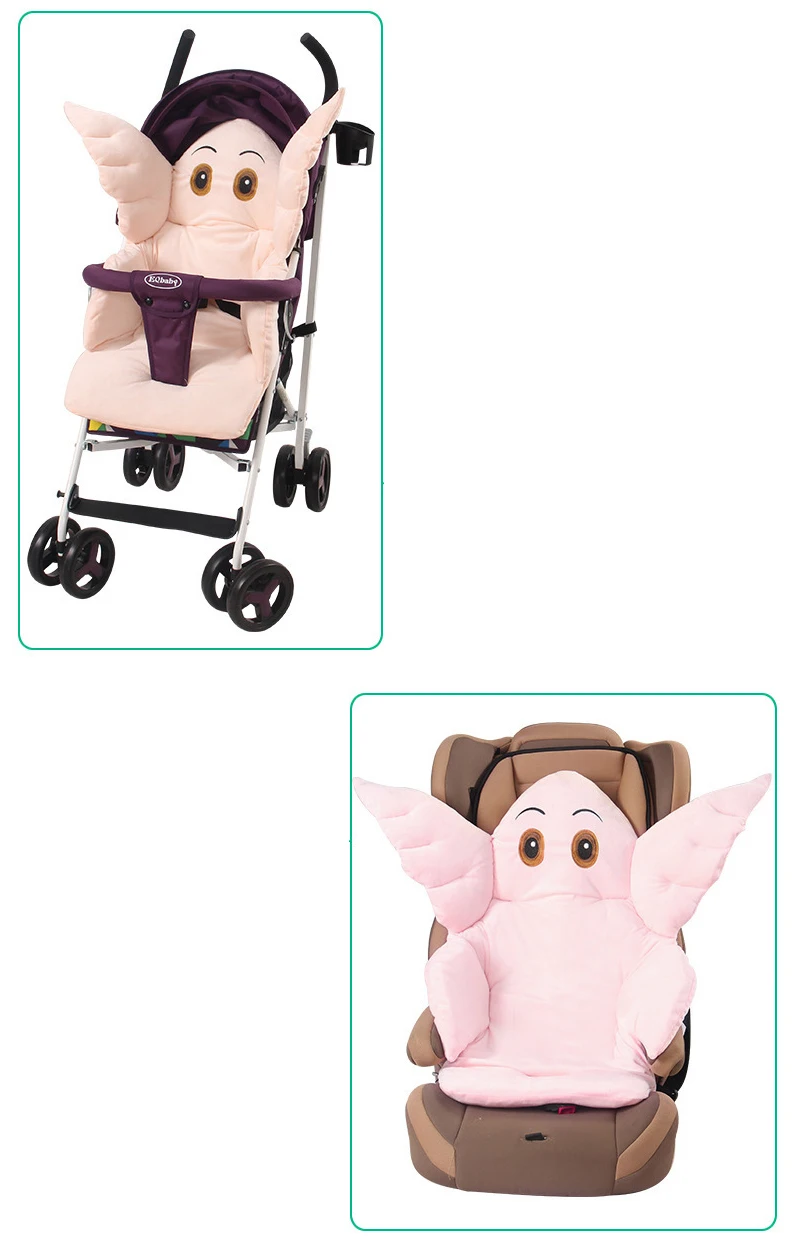 Милый мультфильм Детские коляски вкладыш сиденья мягкие бархатные подушка для младенца кресло-коляска автокресло мат Аксессуары для