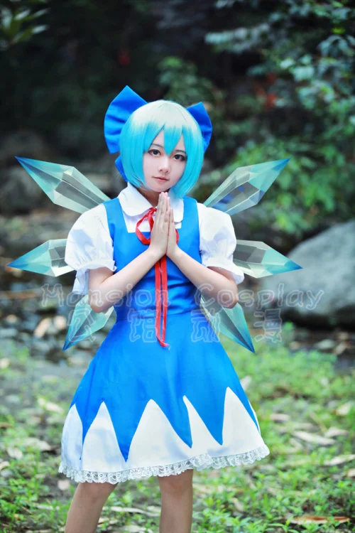 

Touhou Project Cirno Cosplay Costume custom any size