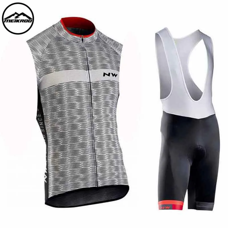 

triathlon NW pro team Cycling Jerseys Men Summer Sleeveless Cycling Set bicycle Clothing Ropa Maillot Ciclismo Cycling Clothing