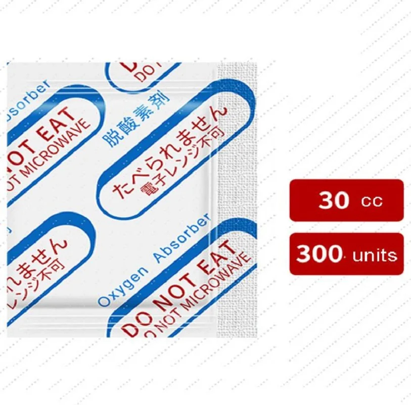 

Small bags food deoxidant Oxygen absorber for keeping food 30CC Oxygen cO2 Absorbers 300pieces