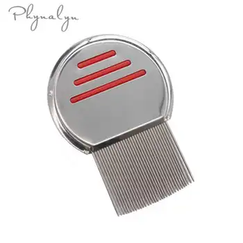 

Stainless Steel Terminator Lice Comb Silver Metal Hair Lice Comb Brushes For Dust Nit Flea Removal Headlice Comb Random Color