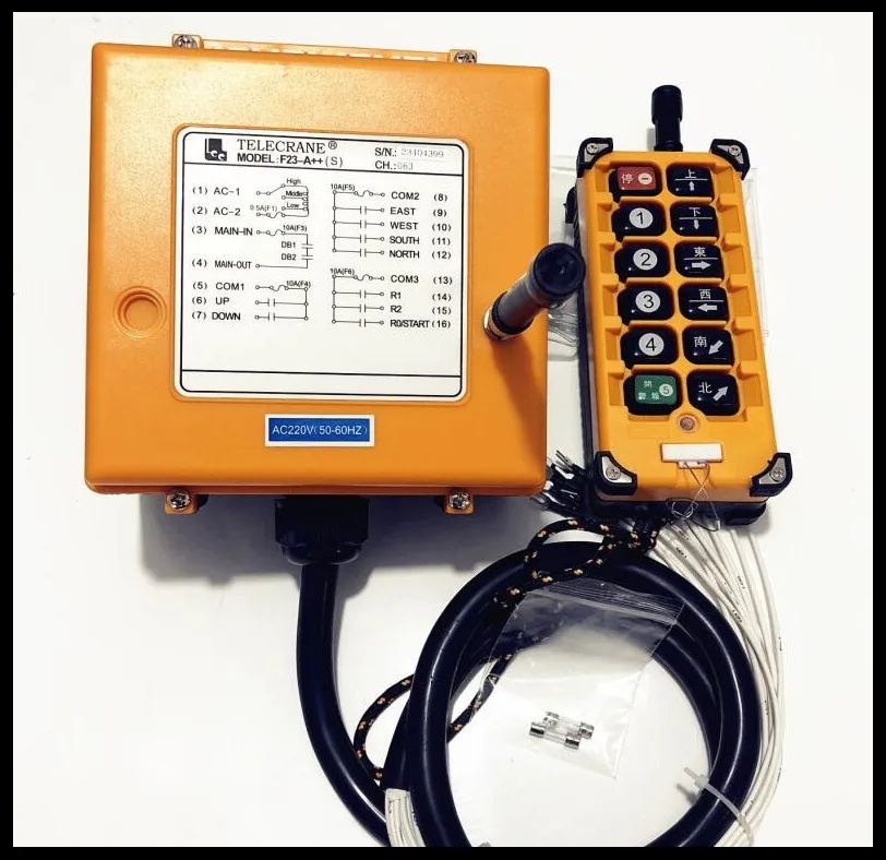 Передатчик F23-A + x1 приемник DC24V AC36V AC220V AC380V промышленное радио дистанционное