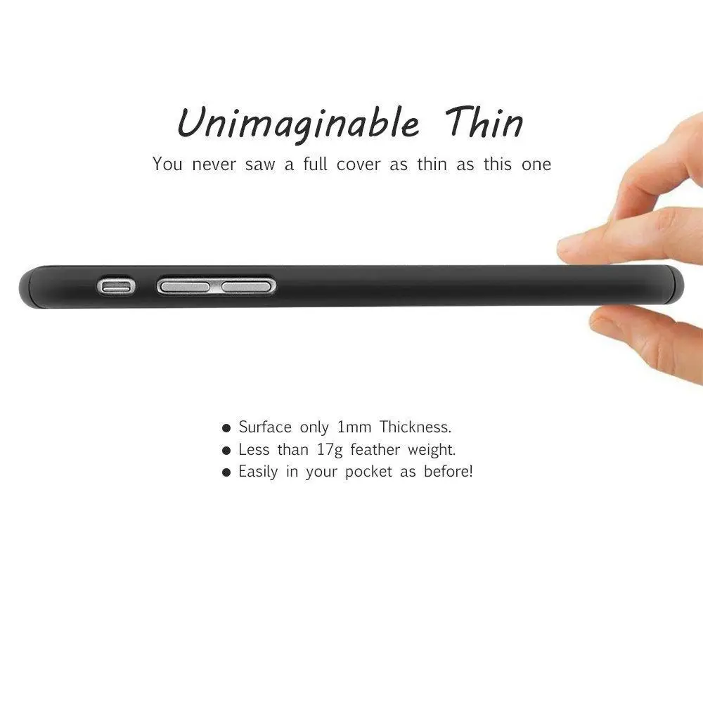 Ultra Thin Full Hard Case Cover & Tempered Glass Screen Protector for Apple iPhone 6S Black